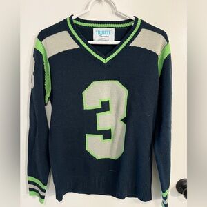 Women’s size XS Tribute Sweaters Seattle Seahawks Russell Wilson Sweater
